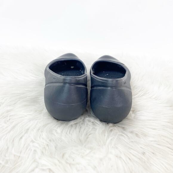 Crocs 7 Women's Black Cap Toe Slip On Flat Heel Casual Ballet Shoes - Picture 4 of 11